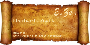 Eberhardt Zsolt névjegykártya
